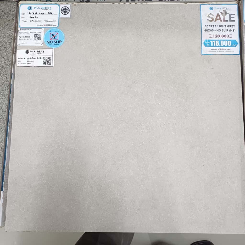 PASADENA ACERTA LIGHT GREY NS 60x60
